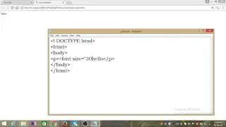 How to change font size in html web page