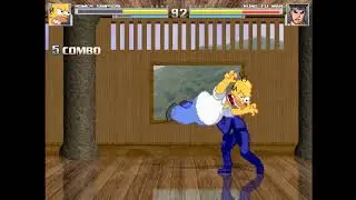 MUGEN: Homer Simpson Combo #11 (Very so close!)