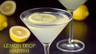 LEMON DROP MARTINI  cocktail. Best cocktails in the world tutorial. 1 minute cocktails.