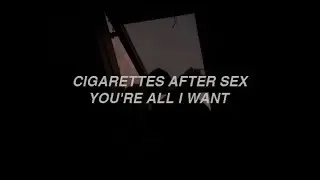 You're All I Want - Cigarettes After Sex (lyrics)