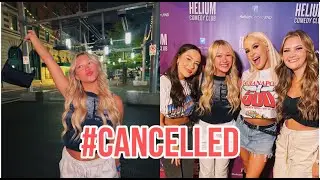 GRWM for the Cancelled podcast tour live show | Meeting Tana and Brooke!