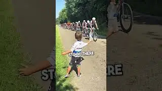 Little Boy Helps a Cyclist 🥰