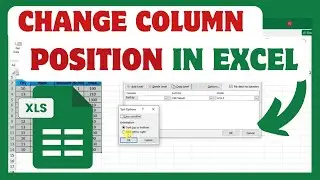 How To Change Column Position In Excel