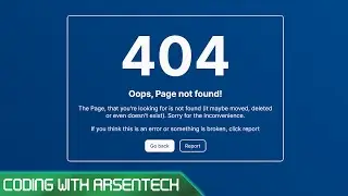 Responsive 404 Page Tutorial With Animated Background [HTML, CSS]