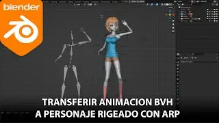 Remap animación BVH con Auto Rig Pro
