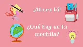 ¿QUÉ HAY EN TU MOCHILA?//MATERIAL ESCOLAR//PRINCIPIANTES//VOCABULARIO//ESPAÑOL CON IRENE