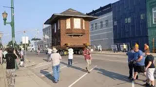 Moving the Union City Railroad Tower -- July 2021