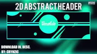 2D Abstract Header | FREE Template #TS20