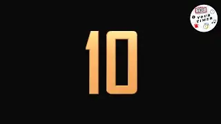 10 Second Countdown Timer with a Sound Effect / Guitar Music and Black Background! - Your Timer