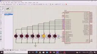 LED BLINKING | Simulation in PROTEUS Software | #electronic #simulation #design #shorts