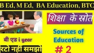 शिक्षा के स्रोत | Sources of Education | ज्ञान के स्रोत | Sources of Knowledge |