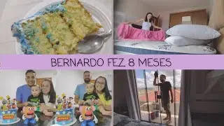 VLOG 💜| Bernardo fez 8 meses + rotina do dia ✨