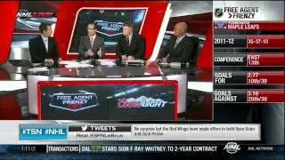 NHL Free Agent Frenzy on TSN July 1 2012. NHL Channel. 2nd half of show