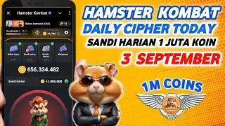3 September Hamster Kombat Daily Cipher Today | Daily Cipher Hamster Kombat Today Code