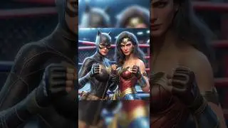 Wonder Woman vs Cat Woman 🥊 UFC Match #marvel #avengers #dc #wonderwoman #catwoman #ufc #shorts