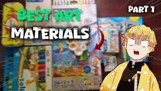 My art material tour || Best art materials that I used in my drawings 🔥