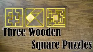 Three Wooden Square ShalinIndia Puzzles