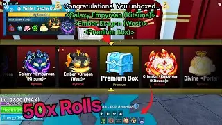 I Rolled 50x Winter Gacha Box for ALL New Mythical Items/Skins in Blox Fruits! ❄️✨ | Blox Fruits