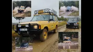 LR Discovery 200tdi and TD5 water nad mud ride