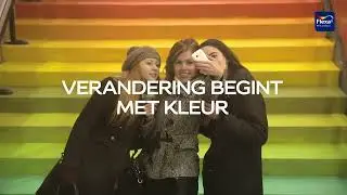 Flexa Klaar voor Kleur roltrap experiment