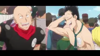 HunterXHunter Man faced Apes Trick Leorio and Hanzo