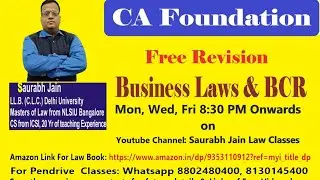 Revision Class 2  for CA Foundation - Law & BCR