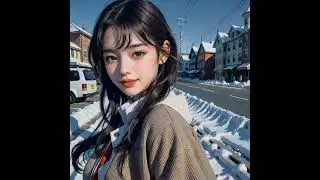 winter AI girl created by stable diffusion#shorts #ai #winter #travel #beautiful  #pleasesubscribe