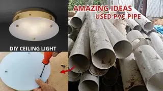 Amazing Idea DIY PVC Ceiling Light