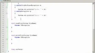 Java tutorial 6 - java input out (io) file reader / writer PART ONE (of 2)