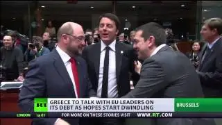 Greek debt debate at EU summit in Brussels: Day 1, no solution in sight, tensions high