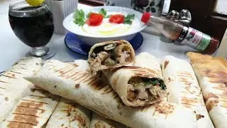 شاورما الدجاج 🐔  صاج دجاج أسهل وأطيب عشاء