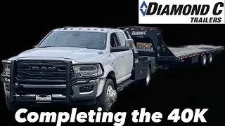 Tow rig upgrade! 40k Diamond C trailer gets new product!