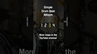 Simple Drum Beat - 88bpm #drumloop #drumbeat