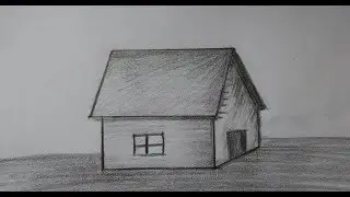 How To Draw a House With Pencil Technique Step By Step Very Easy