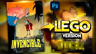 Transformei a capa de INVENCÍVEL em LEGO! | Edições LEGO