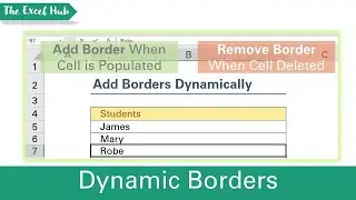 Add Borders Dynamically When Cells Are Populated – Conditional Formatting In Excel