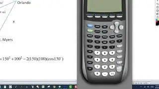Solving a Navigation Problem (Law of Cosines)