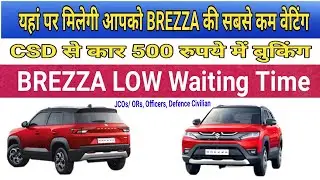 CSD से ब्रेजा मात्र 500 में बुकिंग सबसे कम वेटिंग मारुति सुजुकी अरेना की कोई भी वैरीएंट