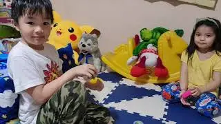Slime Play time with Josh and Yna