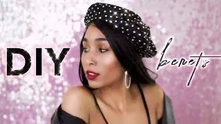DIY BERETS + RHINESTONES & PEARLS | Adonia Bree