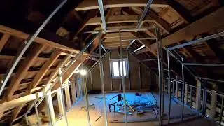 Rénovation : étape 10,  suite des cloisons en placo