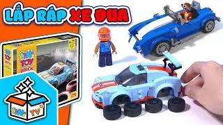 Bộ xếp hình lắp ráp xe ô tô và xe đua tốc độ cao TiniToy Brick | tiNiTV
