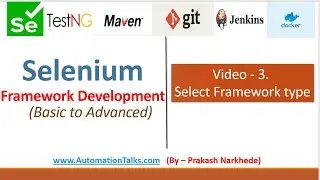 Selenium Framework - Basic- 3. Decide framework type (from AUT and Test cases)