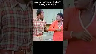 Good Times James at his meanest moment! "ah women you don't tell me when to talk"!! #shorts #comedy