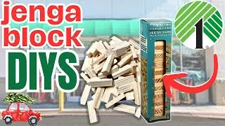 MIND-BLOWING Christmas DIYS Using Dollar Tree Jenga Blocks