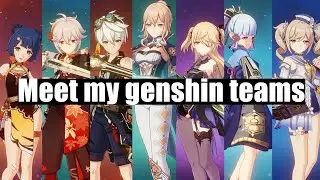 ✨Meet my Genshin Impact Teams ✨
