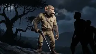 Monkey vlogger बना गब्बर डाकू । Episode 2 @teetu.Bandar @HappyMonkeyy