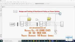 Design and testing of overcurrent relay on power system