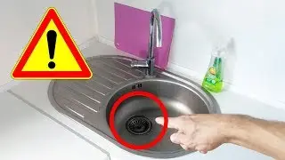 Кухонная мойка НЕ БУДЕТ ЗАБИВАТЬСЯ если сделать правильно сифон