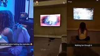 Zendaya • Snapchat Story • 6 May 2017 [ Playing Horror Video Game with Friends ]